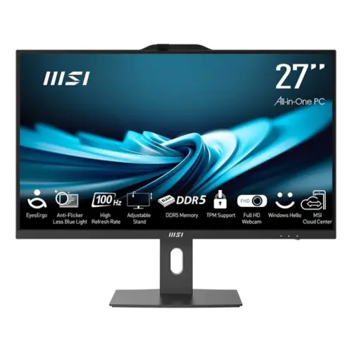 MSI Компютър All-in-One PRO AP272P 14M-885EU WIN11P/IC7-14700/16GB/1TB/UMA/черен/27.0