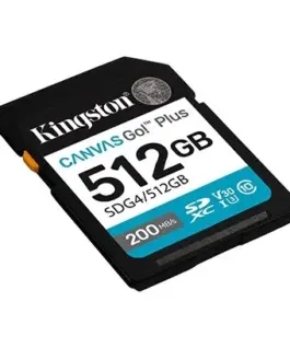 Alternative view of Kingston памет card SD 512GB Canvas Go Plus 200/160 MB/s C10 U3 V30