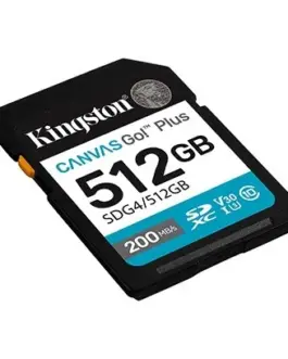 Alternative view of Kingston памет card SD 512GB Canvas Go Plus 200/160 MB/s C10 U3 V30