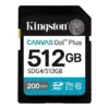 Kingston памет card SD 512GB Canvas Go Plus 200/160 MB/s C10 U3 V30
