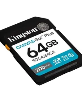 Alternative view of Kingston памет card SD 64GB Canvas Go Plus 200/100 MB/s C10 U3 V30