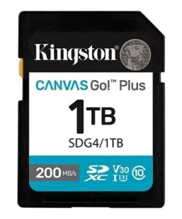 Kingston памет card 1TB Canvas Go Plus 200/MB/s C10 U3 V30