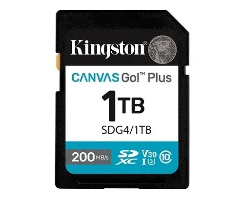 Kingston памет card 1TB Canvas Go Plus 200/MB/s C10 U3 V30
