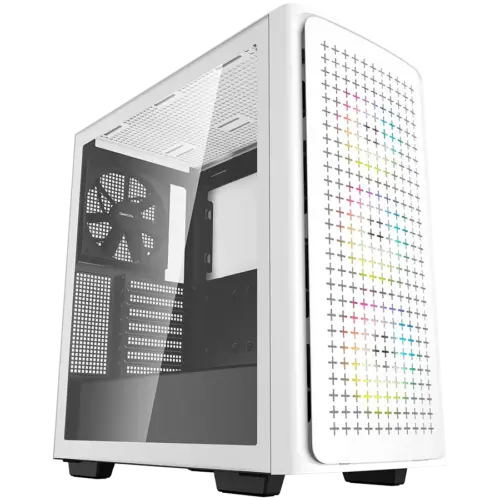 Кутия за компютър DeepCool CK560 WH Mid Tower Case Mini-ITX/Micro-ATX/ATX/E-ATX 2x USB3.0 1x Audio 1x Type-C Pre-Install