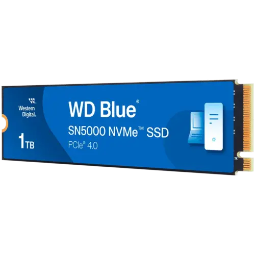 SSD диск SSD WD Blue SN5000 NVMe (M.2 2280 1TB PCIe Gen4 16GT/s up to 4 Lanes)