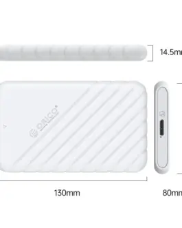 Alternative view of Orico кутия за диск Storage - Case - 2.5 inch USB3.0 WHITE - 25PW1-U3-WH