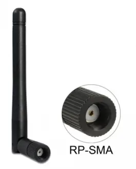 Alternative view of Антена Delock WLAN, 802.11 ac/a/b/g/ni, RP-SMA plug, 2 dBi, Черен