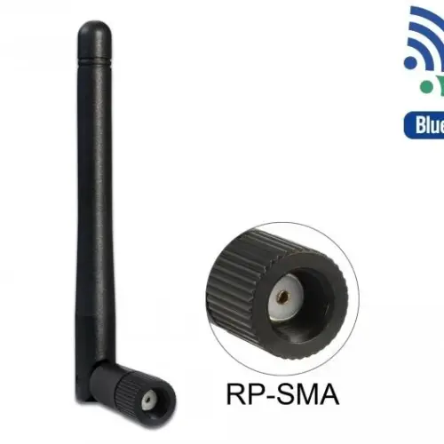 Alternative view of Антена Delock WLAN, 802.11 ac/a/b/g/ni, RP-SMA plug, 2 dBi, Черен