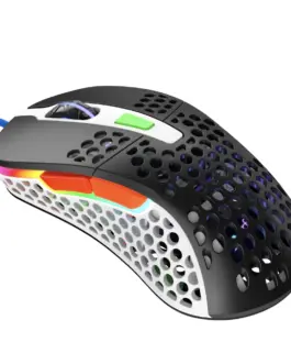 Alternative view of Геймърска мишка Xtrfy M4 Street, RGB, Бял