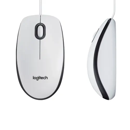 МИШКА LOGITECH M100 – Жична – White – PN 910-006764