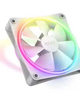 Alternative view of Вентилатор NZXT F120 RGB Duo, Бял