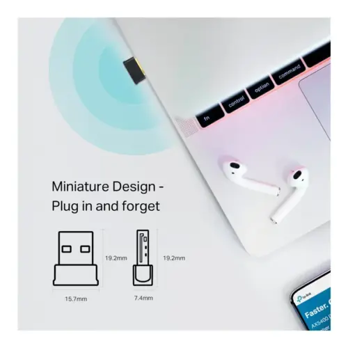 АДАПТЕР TP-LINK ARCHER T2UB NANO – Black – PN TPLACT2UBN