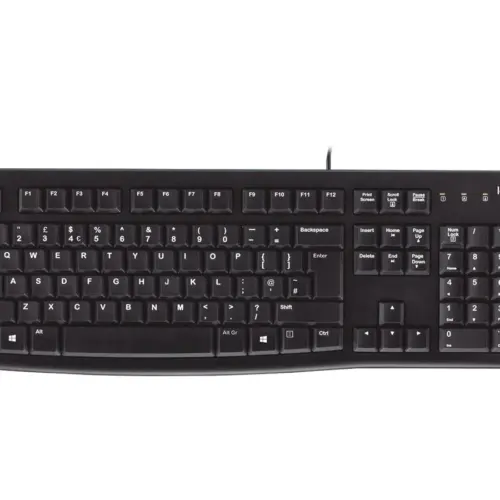 КЛАВИАТУРА LOGITECH K120U US USB - С БДС КИРИЛИЗАЦИЯ (WITH BDS CYRILLIC) - Black - PN