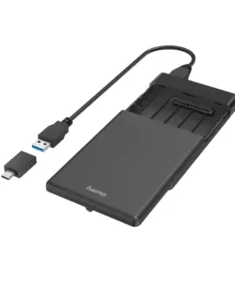 Alternative view of Чекмедже за твърд диск HAMA, 2.5", SSD, HDD, USB 3.2 Gen 1, SATA III, Черен