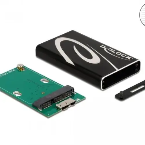 Alternative view of Външно чекмедже Delock 42006, За mSATA SSD, USB