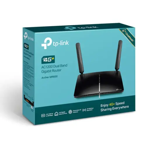 Alternative view of 4G+ двулентов безжичен рутер TP-Link Archer MR600 AC1200
