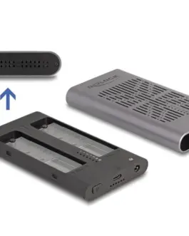 Alternative view of Външно чекмедже Delock 42027, За 2 x M.2 NVMe PCIe SSD, USB 20 Gbps, Клониране