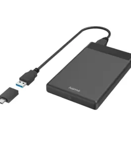 Чекмедже за твърд диск HAMA 2.5" SSD HDD USB 3.2 Gen 1 SATA III Черен