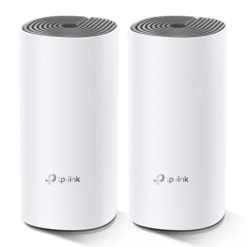 Безжична Mesh Wi-fi система TP-Link Deco E4 AC1200 (2-pack)