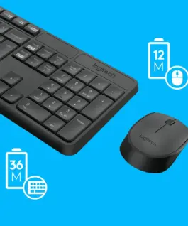 Alternative view of Kомплект безжични клавиатура с мишка Logitech MK235, Черен