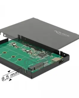 Alternative view of Външно чекмедже Delock, За M.2 NVMe PCIe SSD, USB-C 3.1 Gen 2, 2.5Prime;