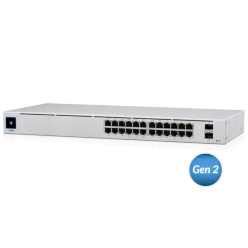 24-портов гигабитен комутатор Ubiquiti USW-24-POE Gen2
