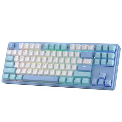 Alternative view of Геймърска механична клавиатура Redragon Star Blade K707WBB-RGB - синьо/бяло