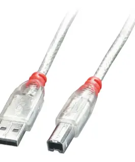 КАБЕЛ USB LINDY - USB to USB - 50 m - Transparent - PN 41755