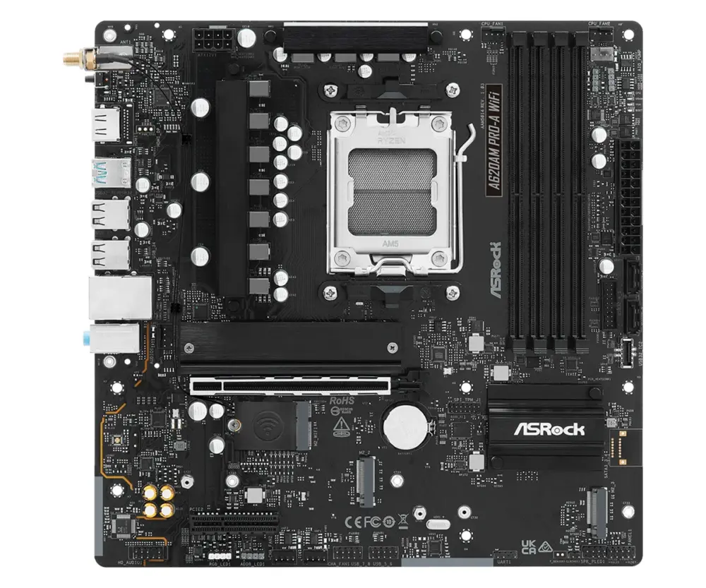 Дънна платка ASRock A620AM PRO-A WIFI AM5