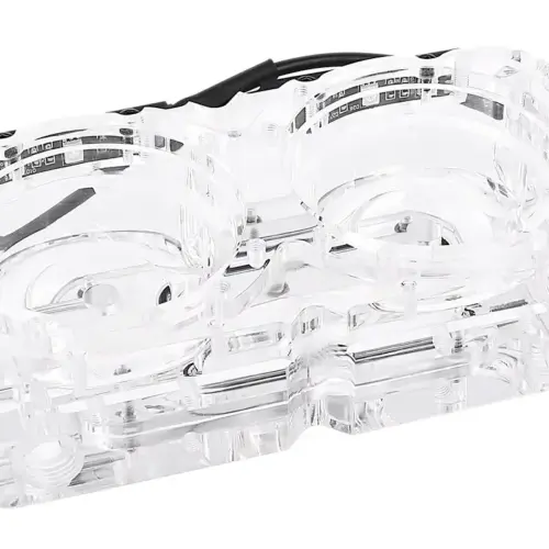 Адаптер приставка с вътрешна и външна резба Alphacool Eisdecke D5 Dual Acrylic Attachment 3x