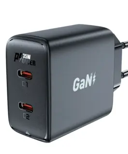 Acefast Универсално зарядно за стена Charger Wall GaN PD35W - A49 - USB-C x 2