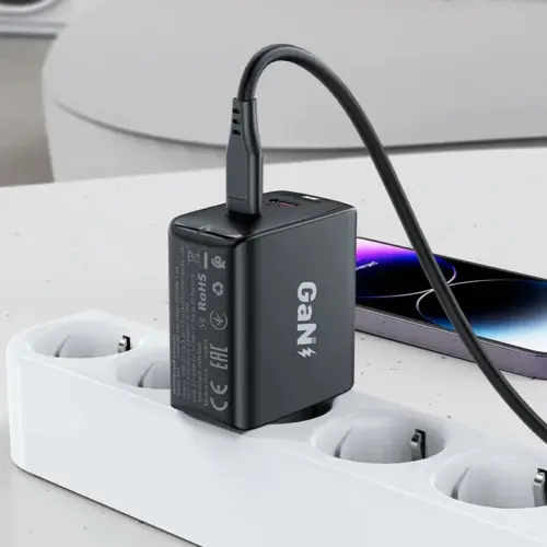 Acefast Универсално зарядно за стена Charger Wall GaN PD35W – A49 – USB-C x 2