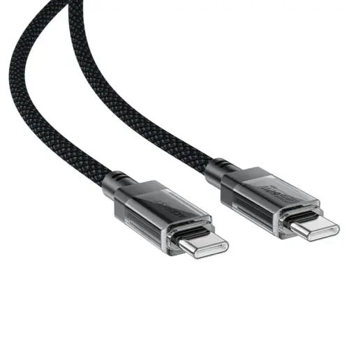 Acefast Кабел USB-C to USB-C Cable 60W Stainless steel in transparent shell 1.2m – C12-03 –