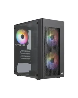 AeroCool кутия Case mATX - Hexform-G-BK-v2 - 3 fans included