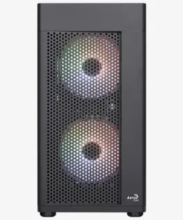 Alternative view of AeroCool кутия Case mATX - Hexform-G-BK-v2 - 3 fans included