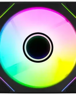 Alternative view of AeroCool вентилатор Fan 120mm Phantom M-3R - Infinity Mirror ARGB, REVERSE - Black