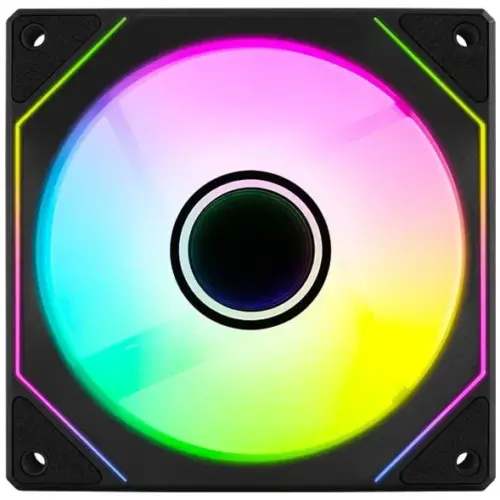 Alternative view of AeroCool вентилатор Fan 120mm Phantom M-3R - Infinity Mirror ARGB, REVERSE - Black