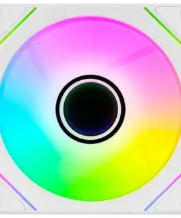 Alternative view of AeroCool вентилатор Fan 120mm Phantom M-3R - Infinity Mirror ARGB, REVERSE - White