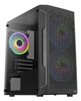 AeroCool кутия Case mATX - Trinity Mini-G-BK-v3 - 3 fans included Tempered Glass