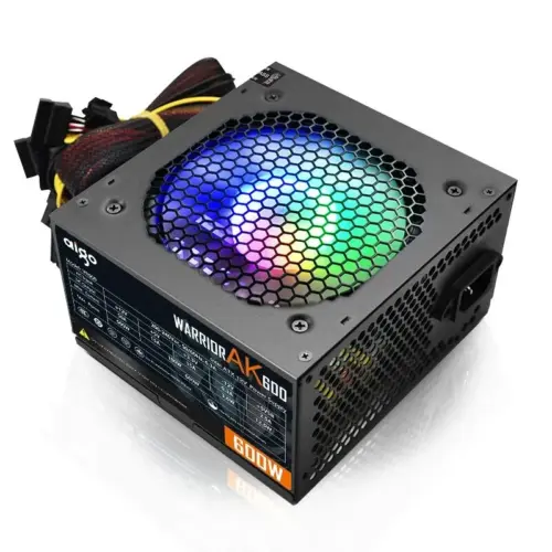 Alternative view of Aigo захранващ блок PSU 600W - Warrior AK600 RGB