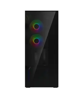 Alternative view of Arctic кутия Case E-ATX - Xtender VG (Black) - PCIe Gen 4 riser included, 5 A-RGB Fans included