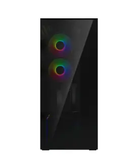 Alternative view of Arctic кутия Case E-ATX - Xtender VG (Black) - PCIe Gen 4 riser included, 5 A-RGB Fans included