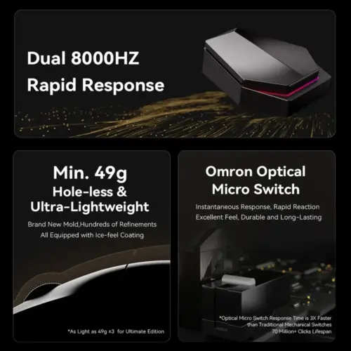 ATK професионална геймърска мишка Wireless Gaming Mouse X1 PRO – 8K