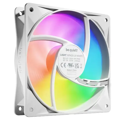 Alternative view of be quiet! комплект вентилатори Fan Pack 3-in-1 3 x 120mm - LIGHT WINGS LX 120mm PWM high-speed White Triple-Pack