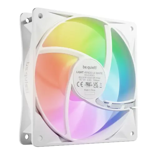Alternative view of be quiet! вентилатор Fan 120mm - LIGHT WINGS LX 120mm PWM Reverse White