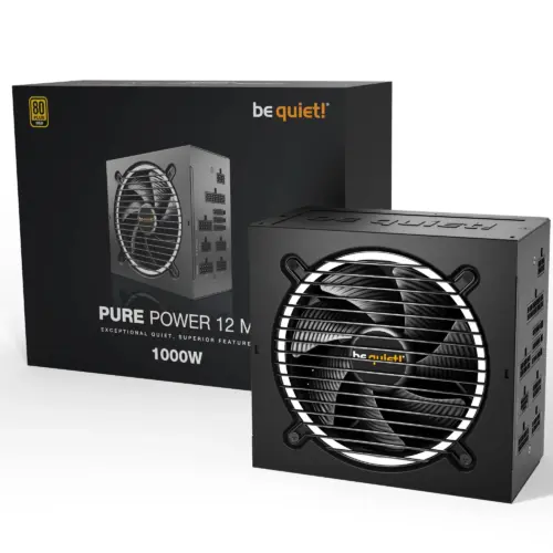 Alternative view of be quiet! захранване PSU ATX 3.1 - Pure Power 12 M 1000W