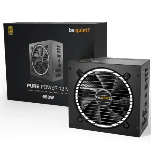 Alternative view of be quiet! захранване PSU ATX 3.1 - Pure Power 12 M 650W