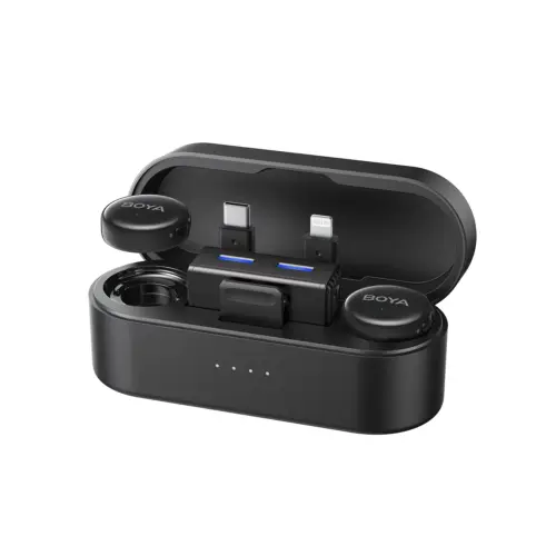 Безжична система микрофони BOYA BOYALINK 3-01 with lightning+USB-C +3.5mm TRS