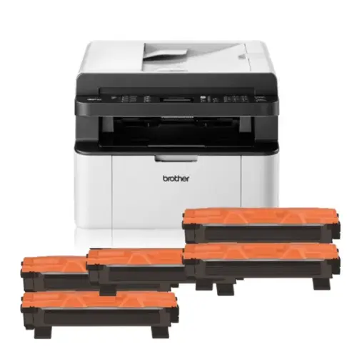 КОМПЛЕКТ МУЛТИФУНКЦИОНАЛНО ЛАЗЕРЕНО УСТРОЙСТВО BROTHER MFC 1910W + 5 броя ТОНЕР КАСЕТИ