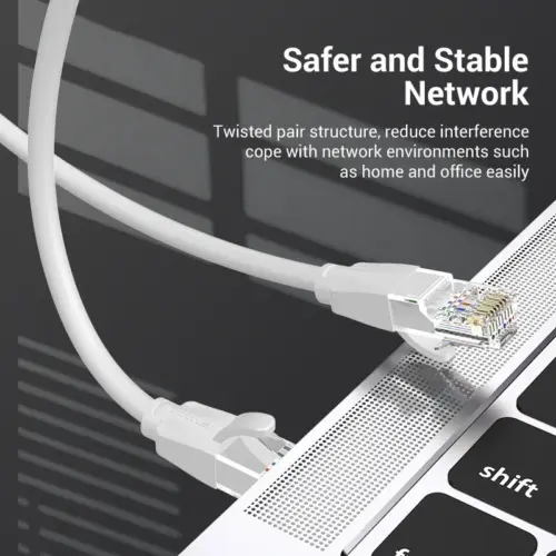 Vention Кабел LAN UTP Cat.6 Patch Cable – 1M Gray – IBEHF